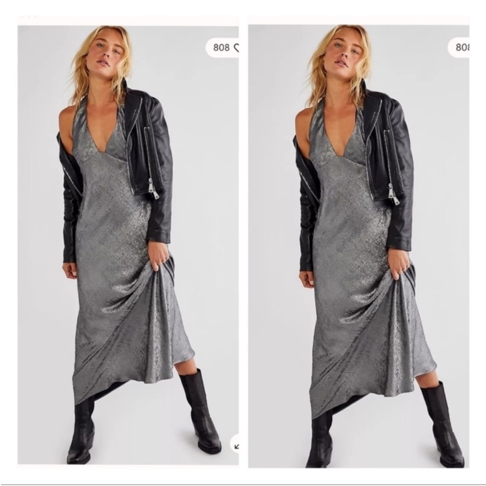 Free People Grey Ella Dress